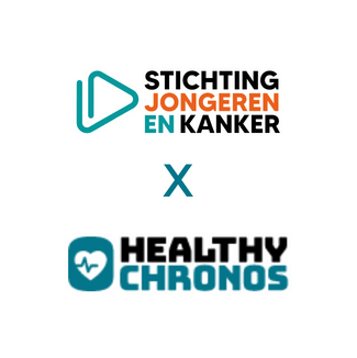 Logo Stichting Jongeren en Kanker en Healthy Chronos